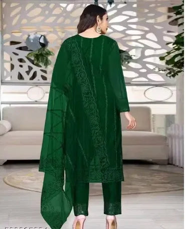 Kurta With Dupatta And Bottomwear