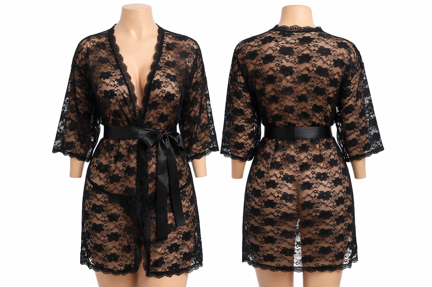 Babydolls for Women (Black, XXL) (Set of 1)