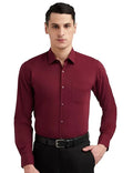 Men’s Maroon Slim Fit Formal & Casual Shirt Full Sleeve Solid Shirt Pack of 3