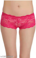 Net Briefs for Women (Pink, XL)